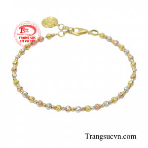 Lắc tay bi vàng chất lượng cao, chế tác theo yêu cầu khách hàng.