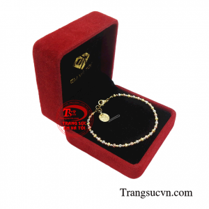 Lắc tay bi vàng quý phái thời trang