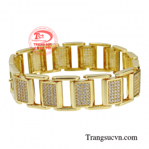 Lắc tay vàng tài tử từng chi tiết được kết hợp cách hài hòa mang phong cách nổi bật và cá tính.
