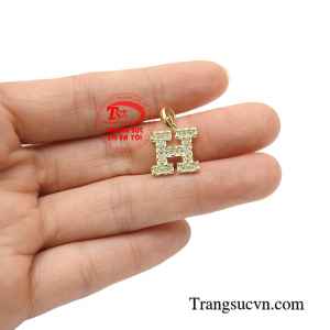 Mặt dây chữ H thời thượng đẹp, sang trọng
