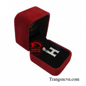 Mặt dây chữ vàng trắng cao cấp