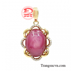 Mặt dây ruby sao quý phái