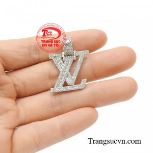 Mặt dây vàng trắng mạnh mẽ đẹp