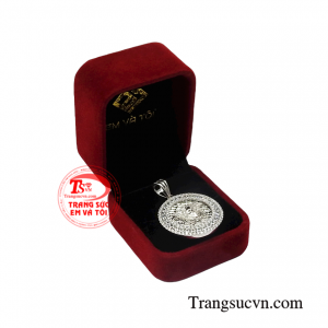 Mặt dây vàng trắng thành đạt