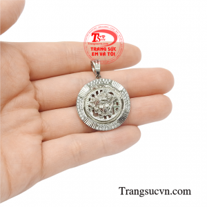 Mặt nam vàng trắng thời thượng vàng 10k.