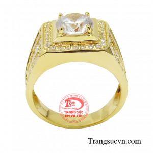 Chiếc nhẫn vàng là món trang sức được ưa chuộng hiện nay bởi sản phẩm mang đến vẻ thời trang và phong cách đến cho nam giới. 