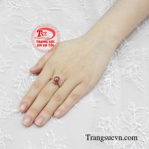Nhẫn nữ ruby sao tài lộc bảo hành uy tín.