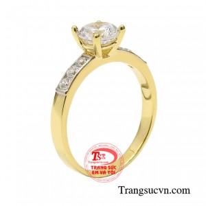 Nhẫn vàng nữ giới thanh tú toát lên nét thanh thoát và nữ tính cho các nàng.