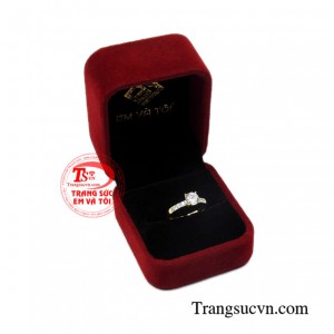 Nhẫn vàng nữ giới thanh tú tinh tế.