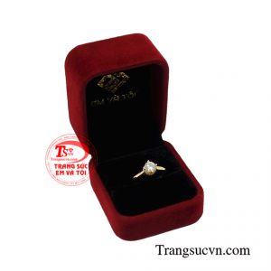 Nhẫn vàng nữ thanh tú xinh xắn.