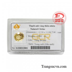 Thạch anh vàng ép vỉ phú quý thu hút tài lộc mang đến may mắn cho người dùng.