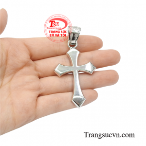 Thánh giá vàng trắng cầu nguyện chất lượng.