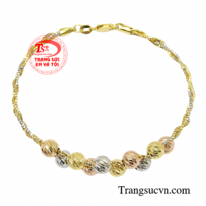 Vòng tay nữ vàng tây thương hiệu trang sức Em và Tôi giao hàng tận nơi.
