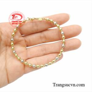 Vòng tay bi vàng sang trọng