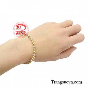 Vòng tay vàng tây 10k nhập khẩu cao cấp