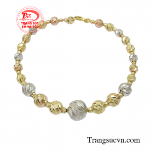 Vòng tay nữ vàng cao cấp 10k thiết kế tinh xảo, độc đáo