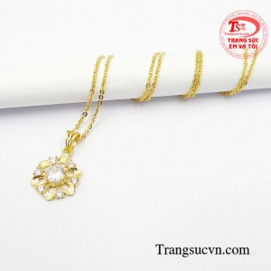 Bộ dây chuyền vàng tây chế tác theo yêu cầu, giao hàng toàn quốc.