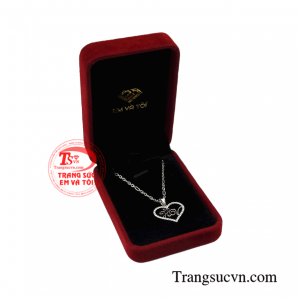Bộ mặt dây chữ vàng trắng
