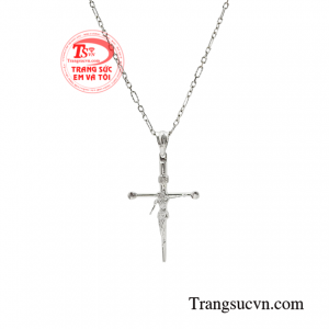 Bộ trang sức vàng trắng 10k tinh tế nhận đặt chế tác 3D theo yêu cầu.