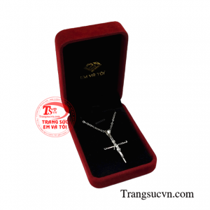 Bộ thánh giá vàng trắng thời trang