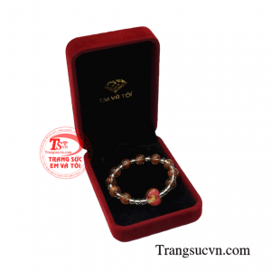 Chuỗi mân côi đá quý 8 ly may mắn.