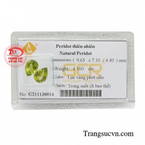 Đá peridot ép vỉ hưng thịnh màu sắc đẹp, chất lượng cao