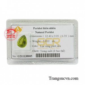 Đá peridot ép vỉ thịnh vượng là viên đá của bình an, tài lộc và may mắn