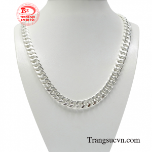 Dây chuyền bạc phái mạnh phong cách chế tác bằng bạc 92.5 chất lượng, bền đẹp