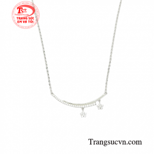 Dây chuyền vàng trắng chất lượng đảm bảo, giao hàng nhanh, thanh toán an toàn.