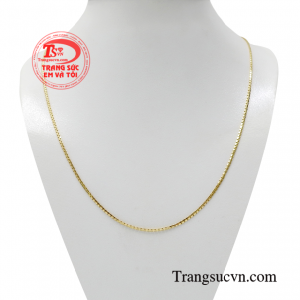Dây chuyền nữ vàng tỏa sáng chạm đến trái tim bạn bằng vẻ đẹp trong trẻo, thuần khiết.