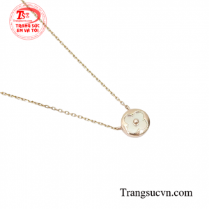 Dây chuyền vàng hồng bền đẹp, chất lượng, giao hàng toàn quốc