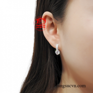 Hoa tai bạc nữ sang trọng cho phái đẹp hiện đại