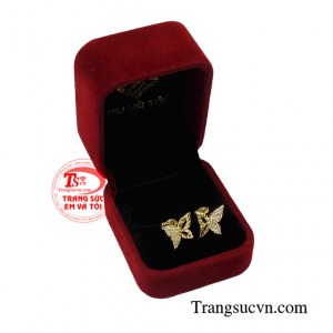 Hoa tai hồ điệp vàng tây đảm bảo chất lượng.