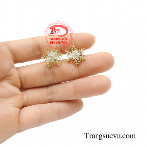 Hoa tai kim cương quý phái chất lượng.