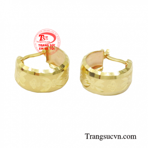 Hoa tai vàng nữ 10k bền đẹp, chất lượng giao hàng tận nơi.