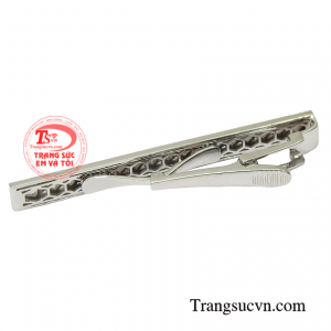 Kẹp caravat vàng trắng lịch lãm giao hàng tận nơi.