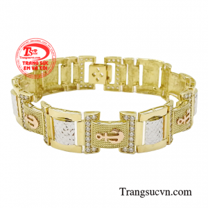 Lắc nam vàng mỏ neo kiên định thiết kế kiểu dáng đẹp mắt, chất lượng cao. 