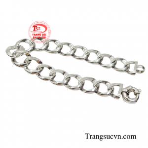 Lắc nam vàng trắng chế tác theo yêu cầu, giao hàng nhanh toàn quốc.