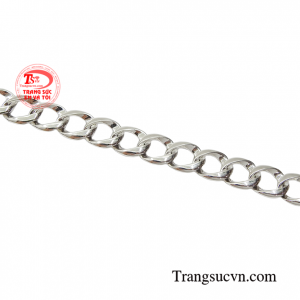 Lắc nam vàng trắng cao cấp dành cho phái mạnh hiện đại