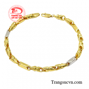 Lắc tay nam vàng năng động thiết kế nam tính, lịch lãm mang đến sản phẩm ấn tượng cho phái mạnh