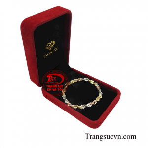 Lắc tay vàng tây đẹp sang trọng