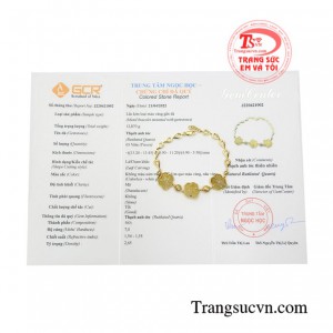 Lắc tay thạch anh tóc may mắn