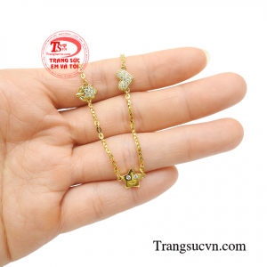 Lắc tay vàng nữ dịu dàng thời trang