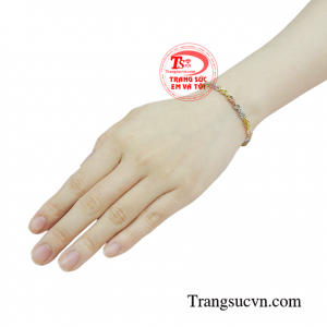 Lắc tay vàng tây duyên dáng thời trang