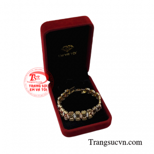 Lắc tay vàng tây hiện đại tinh tế.