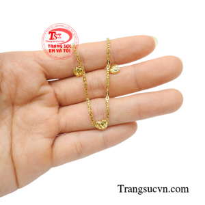 Lắc vàng nữ thời trang phong cách