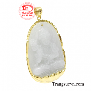 Sản phẩm chạm khắc hình Phật Đại Thế Chí Bồ Tát, người là biểu tượng của ánh sáng, của trí tuệ.