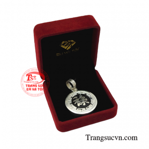 Mặt dây bạc nam chữ lộc