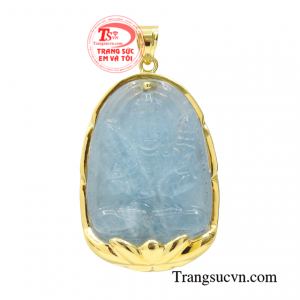 Mặt phật aquamarine tuổi Sửu-Dần hay còn gọi là Hư Không Tạng Bồ Tát là vị phật hộ mệnh cho tuổi Sửu và Dần.