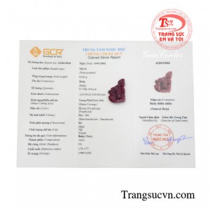 Mặt Phật Thích Ca ruby an yên